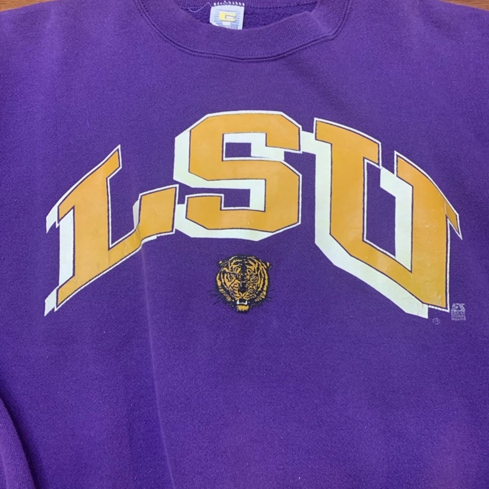 Vintage 80s Louisiana state university LSU adult large sweatshirt